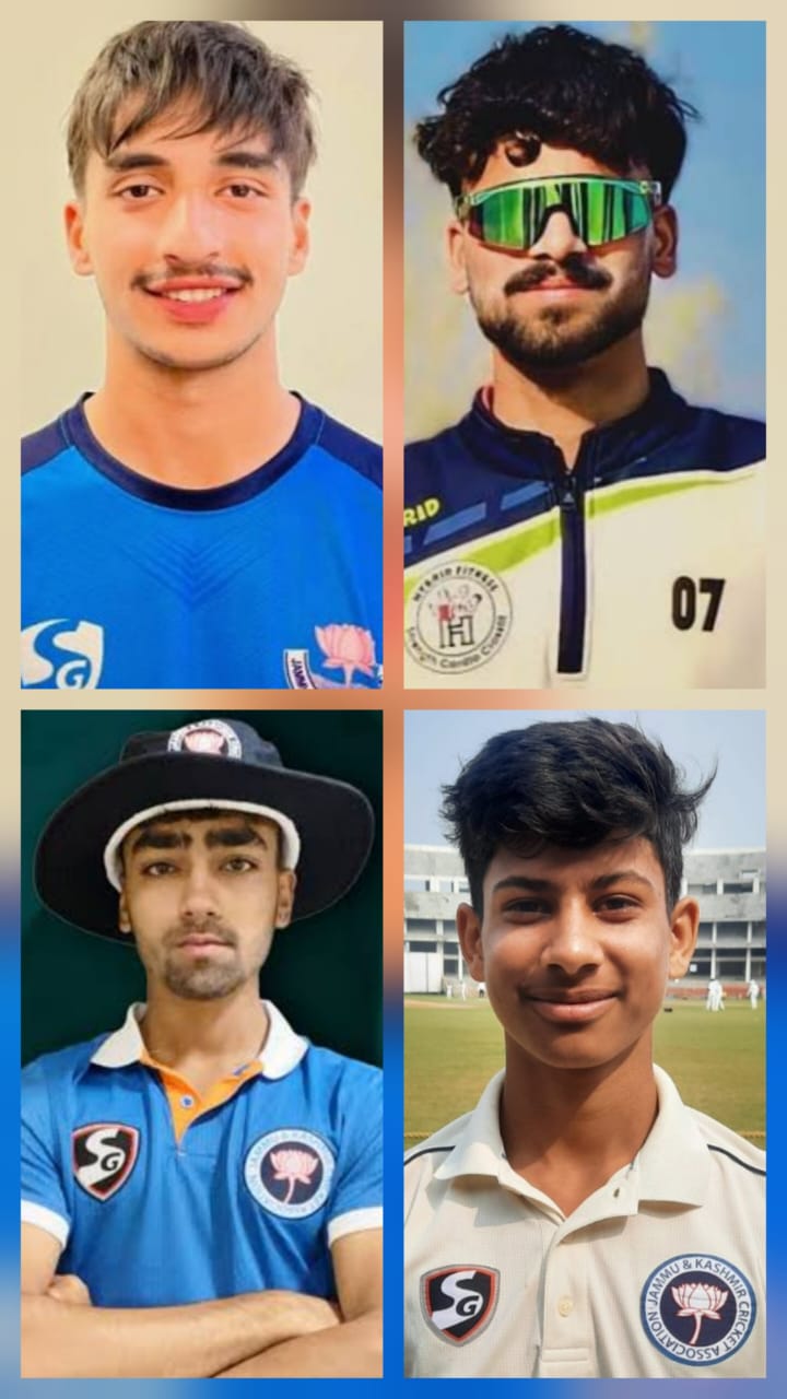Four JKCA prodigies earn spots in BCCI CoE Elite U-19 Boys Camp