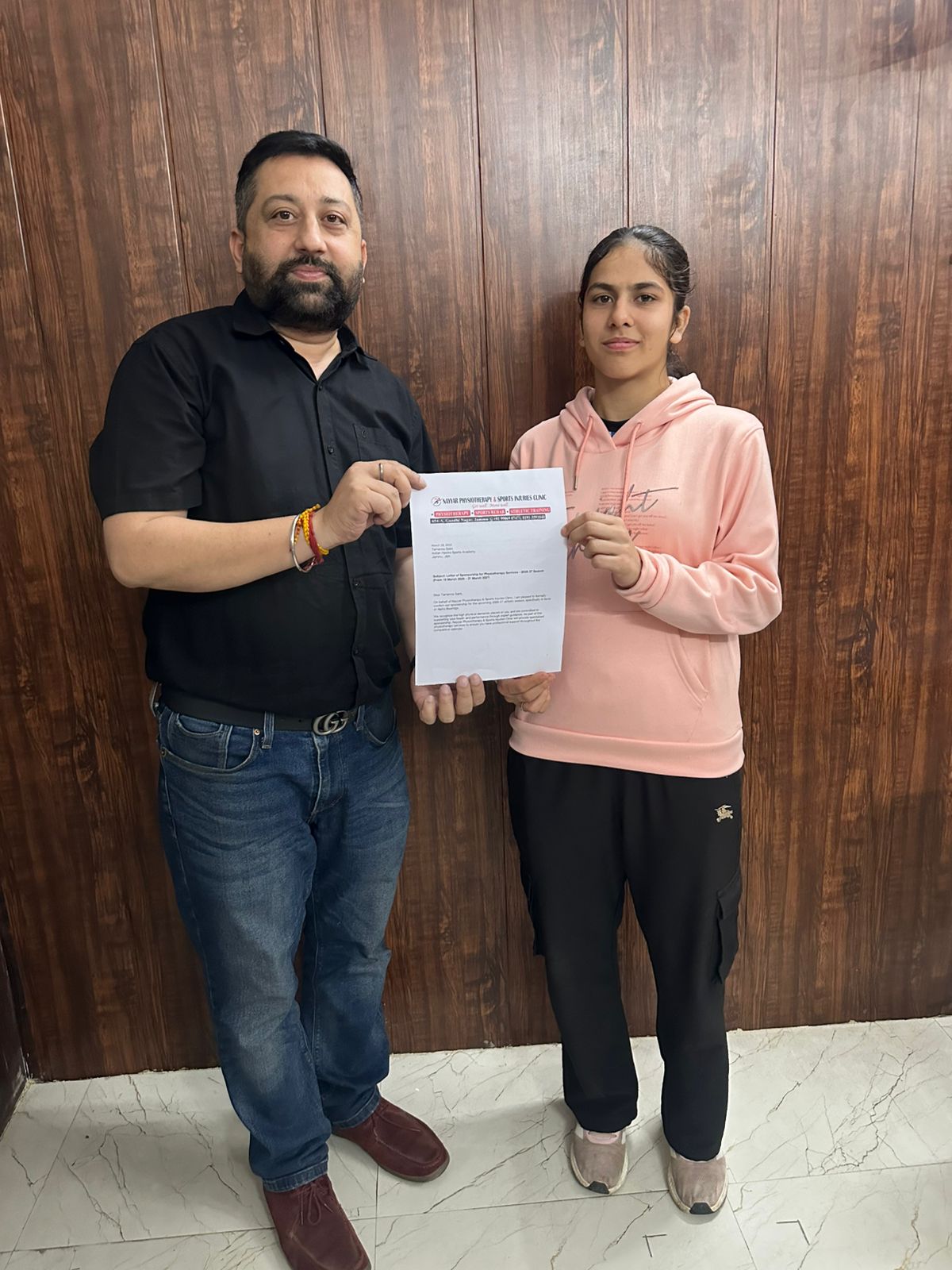 Nayyar Physiotherapy Clinic sponsors skater 