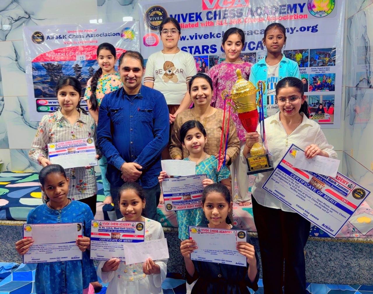 Amrita wins Smart Girl Baisakhi Cup Chess Tourney 