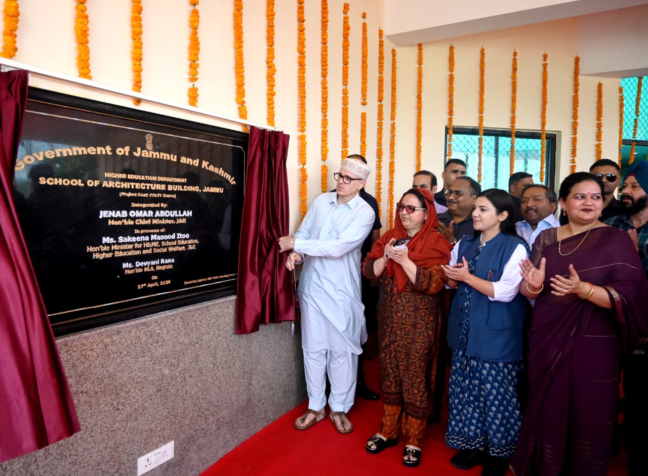 CM inaugurates School of Architecture building at GCET Jammu, auditorium, incubation centre in the offing